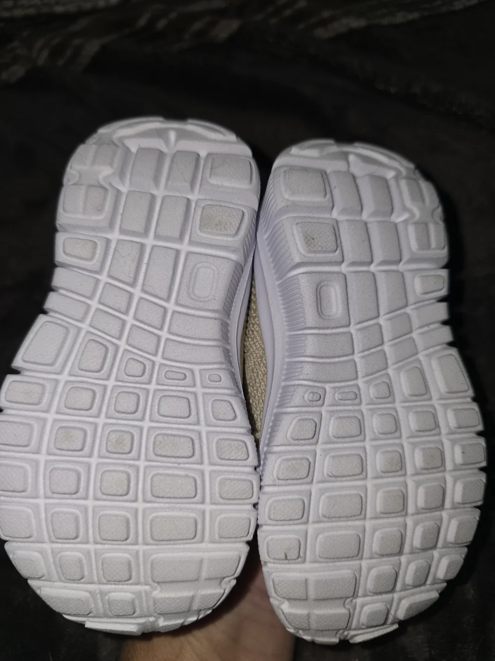 Unbranded Cream Knit Slip-On Baby Walker Shoes